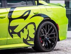 Hellcat SRT Rear Fender Tribal Decal — Both Sides Included | Challenger, Charger & Mustang
