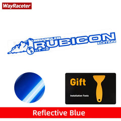 Reflective Hood Side Sticker Mountain Rubicon Unlimited | Wayraceter