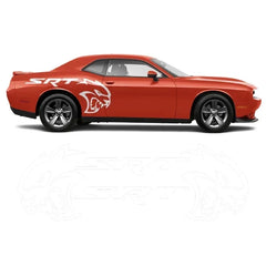 Hellcat SRT Rear Fender Tribal Decal — Both Sides Included | Challenger, Charger & Mustang