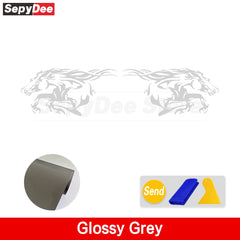 Running Horse Side & Rear Fender Decal | 2-Piece Vinyl for Mustang, Challenger, Porsche & Ford