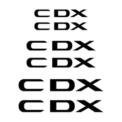 Brake Caliper Badge Decal for Acura MDX / ILX / RDX / TLX / RL / TSX / ZDX | 6-Piece Vinyl Film Set