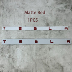 Chrome Tesla Logo Rear Tailgate Emblem Badge | Model 3 / S / X / Y Trunk Sticker Accessory
