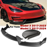 Front Bumper Lip / Front Shovel Kit for Tesla Model 3 (2017–2023) & Model Y (2017–2024)