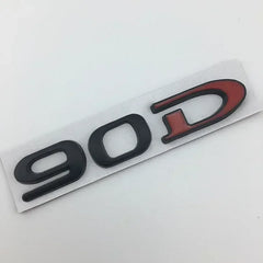 For Tesla MODEL 3 S X Y 75D 85D 90D 100D Rear Boot Trunk Tailgate Emblem Badge Sticker 3D Metal Car Styling Accessories