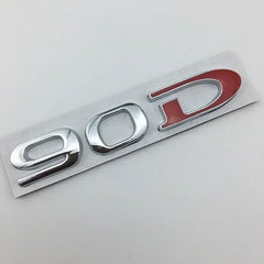 For Tesla MODEL 3 S X Y 75D 85D 90D 100D Rear Boot Trunk Tailgate Emblem Badge Sticker 3D Metal Car Styling Accessories