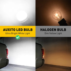 AUXITO T25 3157 P27/7W Canbus LED | 2pc White/Red/Amber Brake DRL