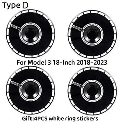 18" Performance Replacement Hub Cap Wheel Covers for Tesla Model 3 (2018–2023) | 4-Piece Full Rim Set