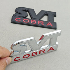 3D Metal SVT Cobra Badge Emblem | Grille & Trunk Sticker for Ford Mustang