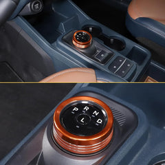 Aluminum Alloy Gear Shift Switch Button Ring Trim Cover | Mecha Style Knob (metyoucar ISO9001)
