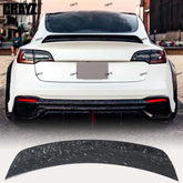 IPM GT-Style Real Carbon Fiber Rear Trunk Spoiler for Tesla Model 3 (2017–2022) | Sport Lid Wing