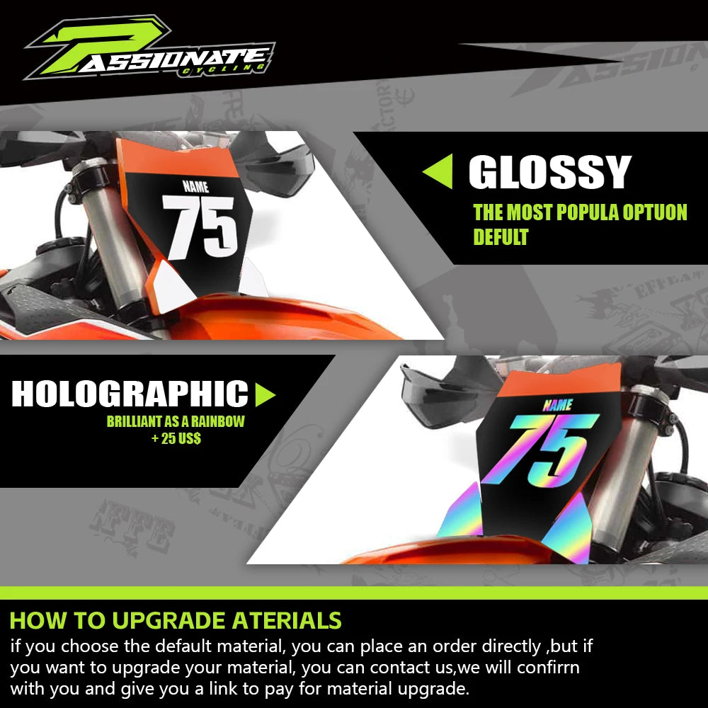Full Fairing Graphics Kit – Custom Background Decals for Yamaha YZ250F / YZ450F (2003–2005)