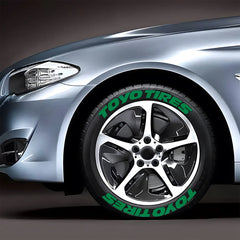 TOYO TIRES 3D Waterproof Tire Stickers | Universal Rubber Sidewall