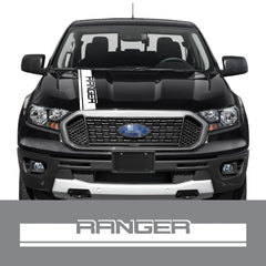 Hood Stripe Kit Decal for Ford Ranger Raptor | Vinyl Truck Bonnet Sticker