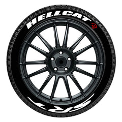 SRT 3D Rubber Permanent Tire Lettering Sticker | Universal Wheel Tuning