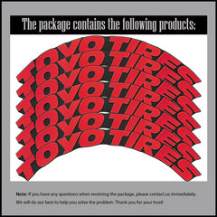 TOYO TIRES 3D Waterproof Tire Stickers | Universal Rubber Sidewall