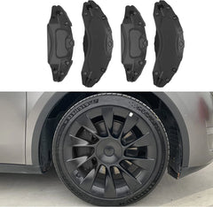 For Tesla Model 3 Brake Caliper Covers 2017 2018 2019 2020 2021 2022 2023 4pcs 18 19in wheel cover with Stickers(not fit 3 2024)