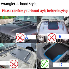 Jeep Wrangler & Gladiator Hood Decal – 1941 Matte Vinyl Blackout Wrap | JL JT 4xe (2018–2024)