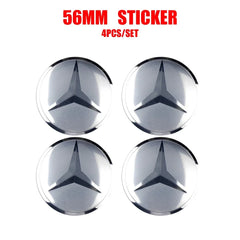 Wheel Center Hub Cap Resin Badge Emblem Sticker for Mercedes-Benz | 56mm / 60mm / 65mm