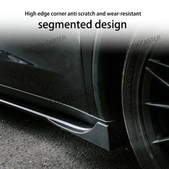 ABS Side Skirt Extension Body Kit for Tesla Model Y Juniper (2025) | Fast Aero Gloss Finish