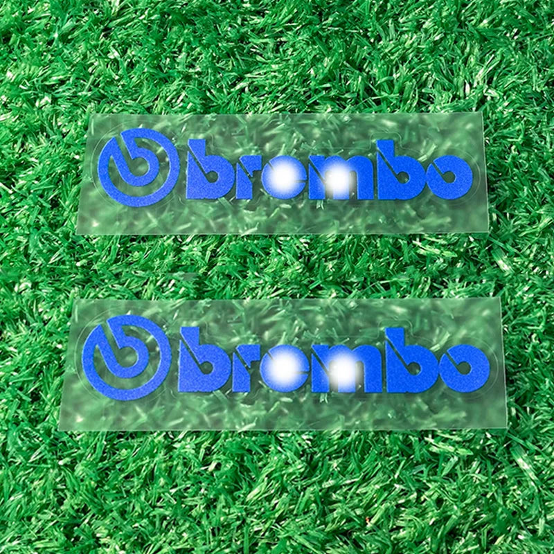 2-Pack Waterproof Brembo Logo Letter Decals – Universal Motorcycle & Car Brake Caliper Stickers