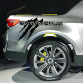 Claw Style Truck Bed Side Decal for Hyundai Santa Cruz | Body Graphic Vinyl Sticker 2-Pack
