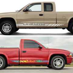 Door Side Stripe Decal for Dodge Dakota SLT / SXT / 5.9 / R/T / V6 | 2-Piece Vinyl Truck Graphic