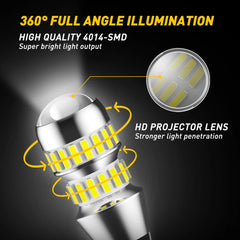AUXITO T15 W16W 2000LM Canbus LED Bulb | 912 921 Backup Reverse Light