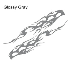 Flame Graphics Side Body Sticker | 2-Piece Universal Vinyl Sports Racing Decal