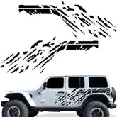 Jeep Wrangler JL 4-Door "Splash" Side Graphics Kit – 3M Vinyl Decal Wrap | 2018–2021 | Both Sides | 5 Colors