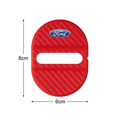 Door Lock Cover Anti-Rust Latch Protector Stickers for Ford Mustang / Bronco / Focus | 4-Piece