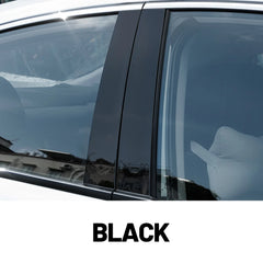 Glossy Black Carbon Fiber Window Door Deal B C Pillar Post Cover Sticker For MG ZS 2017-2023 2018 2019 2020 2021 2022