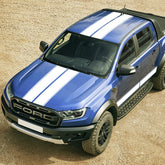 Full Body Stripe Vinyl Decal for Ford Ranger / Raptor (2015–2018) | Hood, Roof, Door & Back Door Graphics