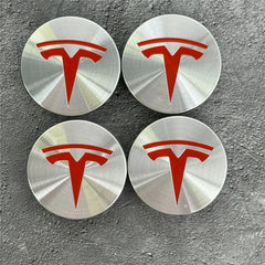 Tesla 56mm Wheel Center Caps 4Pcs Set - Original Style Hub Covers for Model 3 Y X S Auto Parts