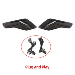 2PCS Car Fender Light For Ford Raptor F150 2022 2023 LED Daytime Running Light Turn Signal Lamp DRL Side Marker Lamp