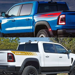 Sport Rear Trunk Side Letter Decal for Dodge RAM | 2-Piece Vinyl Truck Graphic