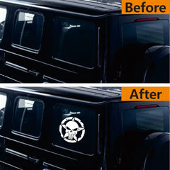 Army Star Vinyl Decal Sticker – Jeep Wrangler & All 4x4 Models | 3 Patterns, 4 Sizes, 4 Styles