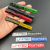 3D Aluminum LIMITED EDITION Emblem Badge Sticker Decal | Universal Car Accessory