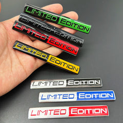 3D Aluminum LIMITED EDITION Emblem Badge Sticker Decal | Universal Car Accessory