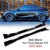 Side Skirt Spoiler Body Kit for Tesla Model Y / Model 3 / Highland (2024) | 4-Piece Guard Extension