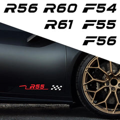 Body & Door Waistline Sticker for Mini Cooper (R50–R61, F54–F60) | 2-Piece Vinyl Decal