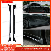 ABS Side Skirt Extension Body Kit for Tesla Model Y Juniper (2025) | Fast Aero Gloss Finish