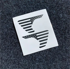American Flag Hood, Fender Vent & Side Decal Kit for Jeep Wrangler JL / Gladiator (2018–2023) | Matte Vinyl