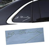 15cm Carl Benz & Daimler Vintage Metal Auto Emblem Decal for Mercedes-Benz | 2-Piece Set