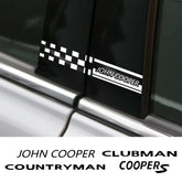 B-Pillar Window Decal for Mini John Cooper Works (R55, R56, R59, R60, R61) | 2-Piece Vinyl Sticker