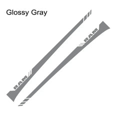 Dodge RAM Door Side Skirt Graphic Decal Kit (2 Pcs) – Custom Vinyl Sticker | 1500, 2500, Rebel, RTX | 12 Finishes