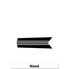 Hood Decal Bonnet Side Stripes Body Kit Sticker for Mini Cooper