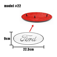 22.3X9cm Car Front Grille Emblem Sticker Rear Trunk Decal Replacement Accessories For Ford F150 F250 Edge Escape Transit Fusion