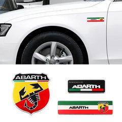 3D Aluminum Emblem Badge for Fiat 500/124/Punto | Trunk Fender Decal