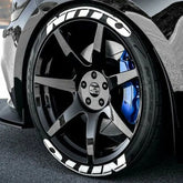 NITTO 3D Rubber Stereo Waterproof Tire Letter Sticker | Car & Moto