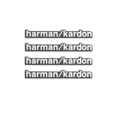 Harman Kardon 3D Aluminum Sticker Decal for Mercedes-Benz / BMW / Land Rover / Volvo | Speaker Badge